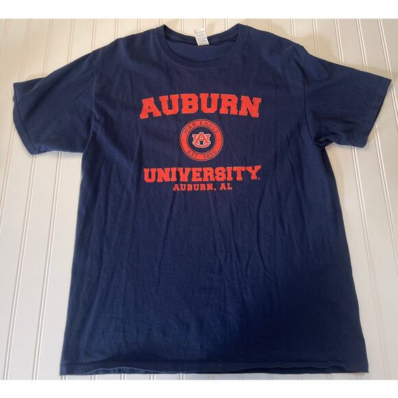 Auburn University Short Sleeve Crewneck T Shirt - Size Adult Unisex Large - Picture 1 of 6